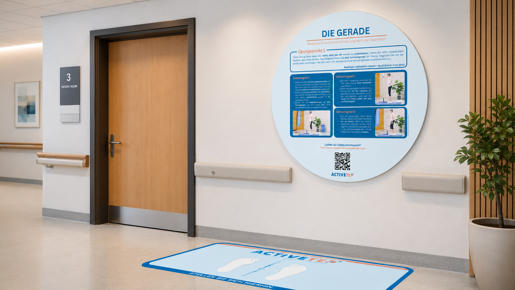 Active Floor – angeleiteter Übungsbereich von ActiveTEP in Klinik und Praxis