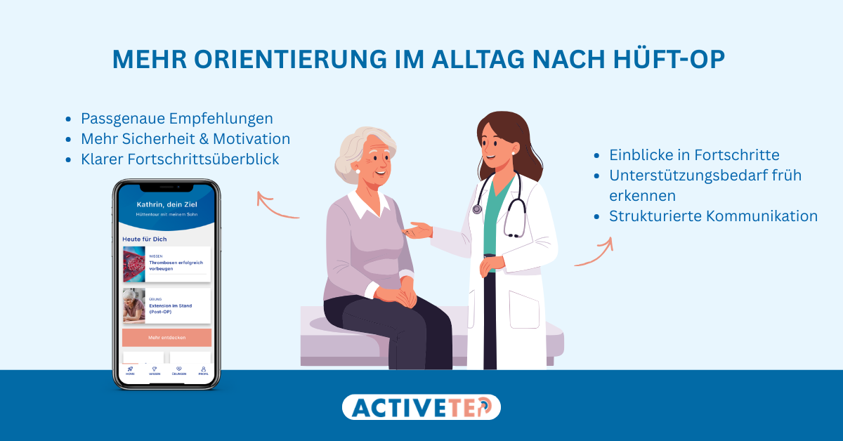 Mehr Orientierung im Alltag nach einer Hüft-OP