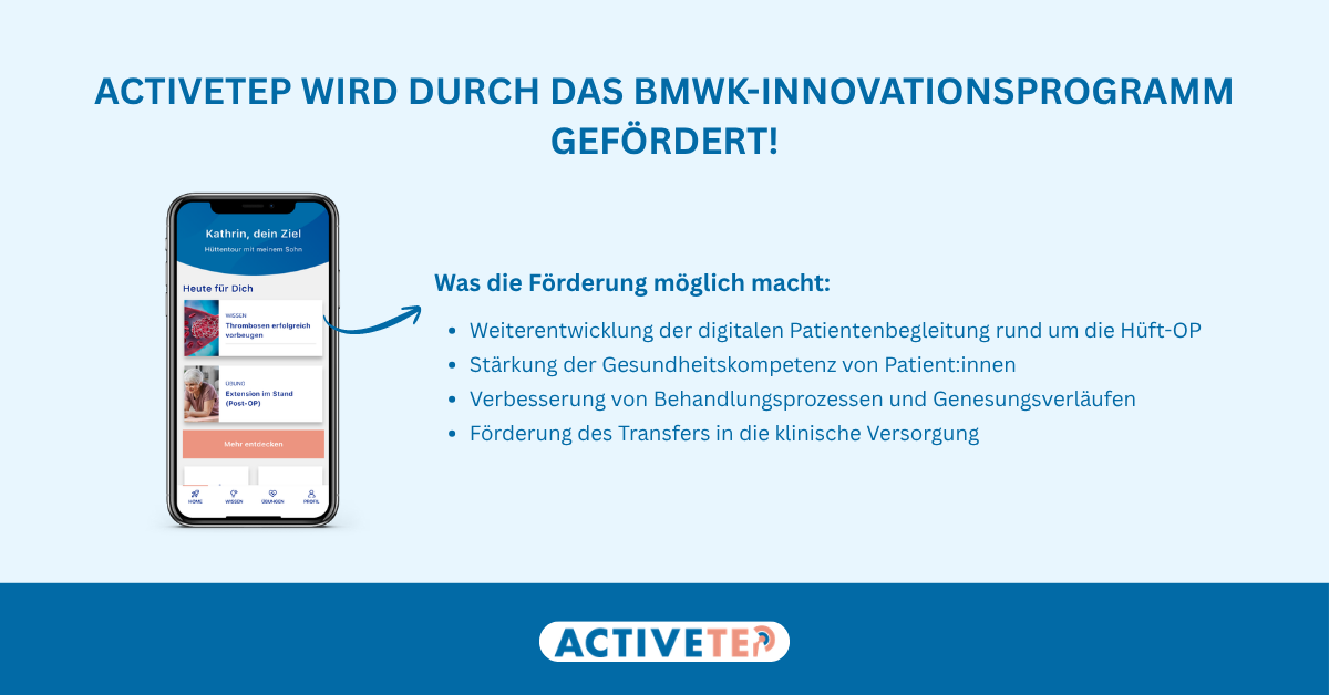 ActiveTEP erhält Förderung durch das Innovationsprogramm IGP